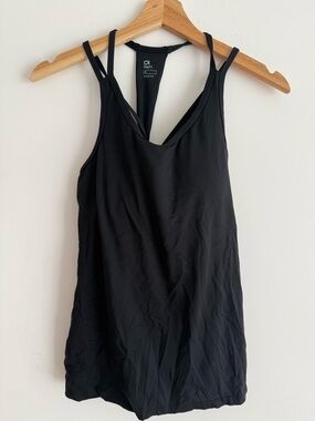 GAP Fit Black Double-Strap Work Out Tank